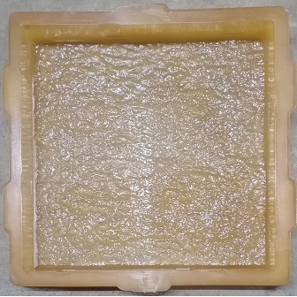 interlocking pvc paver rubber mould paving block farma sacha  size 12 X 12 X 60 MM  SQUARE